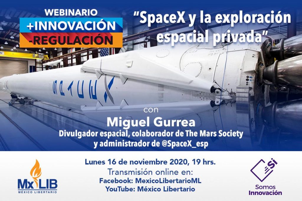 16/11 Webinario: «Space X y la Exploración Espacial Privada»