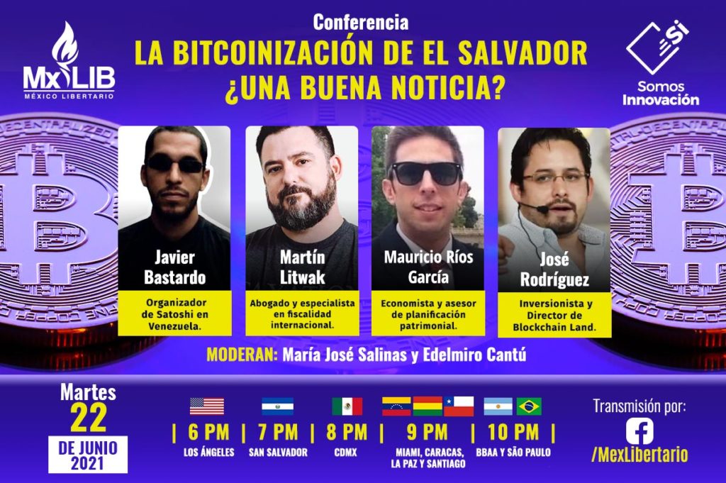 22/06 Foro Online «Bitcoinización en El Salvador: ¿Buena Noticia?»