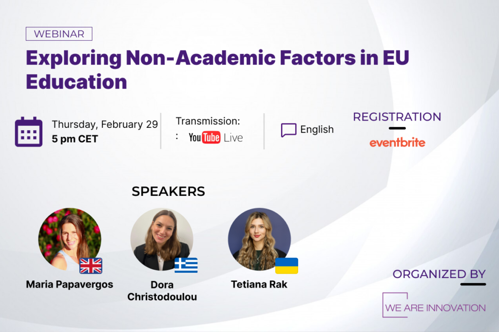 29/02 Webinar «Exploring Non-Academic Factors in EU Education»